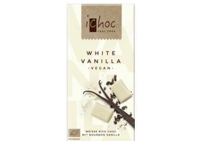 Rýžová čoko bílá s vanilkou iChoc 80g